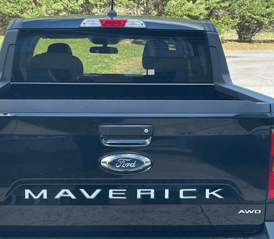 2022 - 2023 Ford Maverick Tailgate Decal Graphics Set - Custom Vinyl Stickers for Truck Rear (SKU#9) - Texas Decal King, LLC