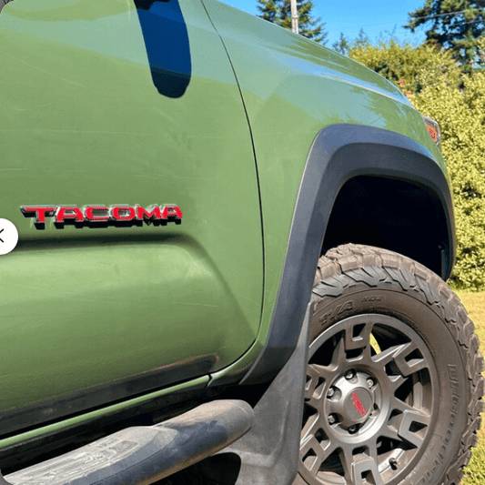 2024 - 2025 Toyota Tacoma Door Emblem Decal Overlays - Customize Both Sides of Your Truck - Texas Decal King, LLC