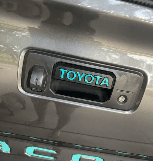 Toyota Tacoma Tailgate Handle Overlay Decal Sticker | TRD Pro Accessory | 2016 - 2023 Model Upgrade (SKU#12) - Texas Decal King, LLC